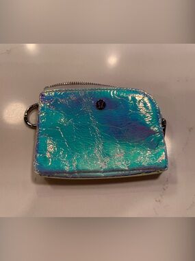 Limited Edition - Iridescent Teal Zip Wallet with Keyring
